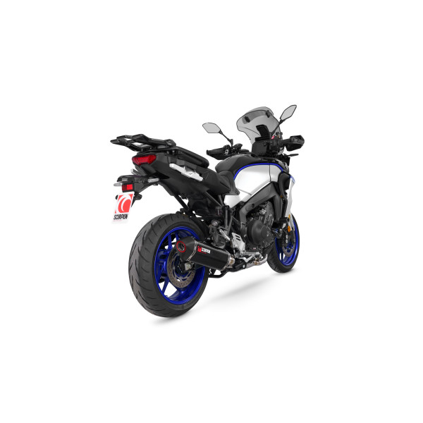 Scorpion Exhaust Yamaha Tracer 9 Including GT & GT+ 2021 - 2024 Serket Parallel Full System Carbon Fibre Sleeve